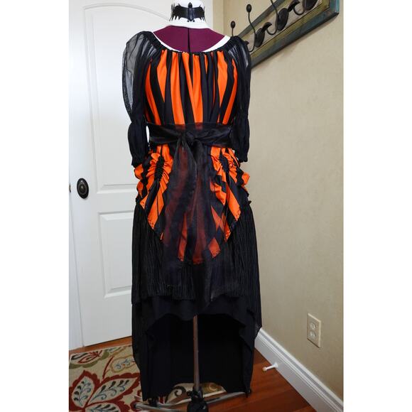 Halloween Witch Costume 10-Pc Set-Witch Hat, Peasant Top, Skirt, Cape, Socks etc - Picture 7 of 15